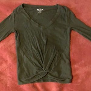 Hollister California fitted long sleeve shirt with twist